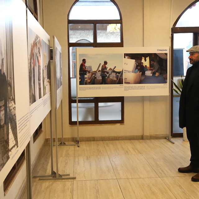 Hatay'da "Birlikte Yeniden İnşa Etmeye Devam Ediyoruz" konulu sergi açıldı
