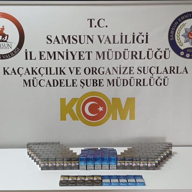 Tırla gümrük kaçağı sigara taşıyan zanlı Samsun'da yakalandı