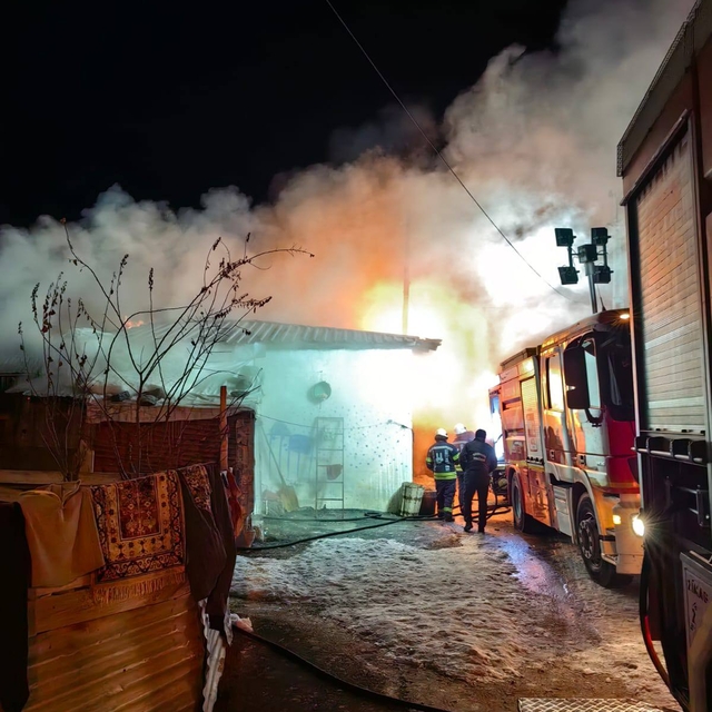 Erzurum'da tek katlı müstakil evde çıkan yagın söndürüldü