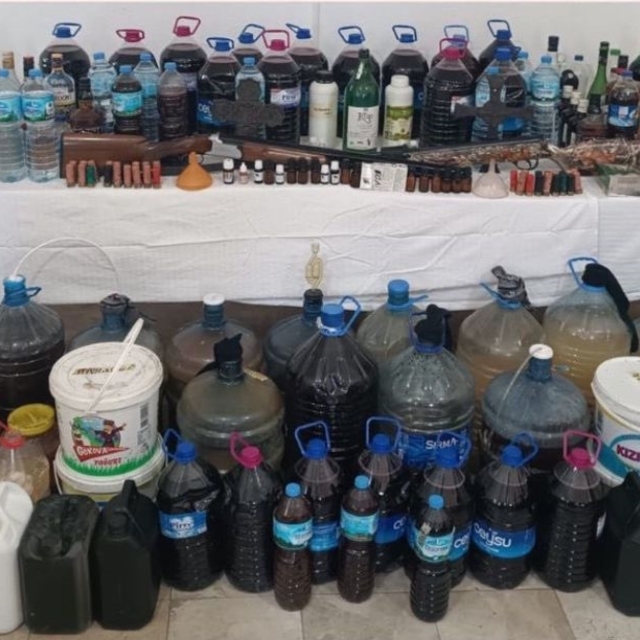 Muğla'da sahte içki ve kaçakçılık operasyonunda 1 şüpheli gözaltına alındı