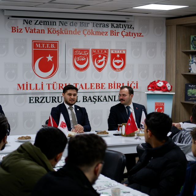 MTTB Genel Başkanı Tahsin Başarı, Erzurum'da öğrencilerle buluştu