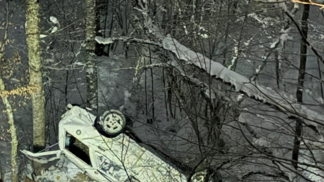 Karabük'te ağaçlığa uçan otomobildeki 5 kişi yaralandı