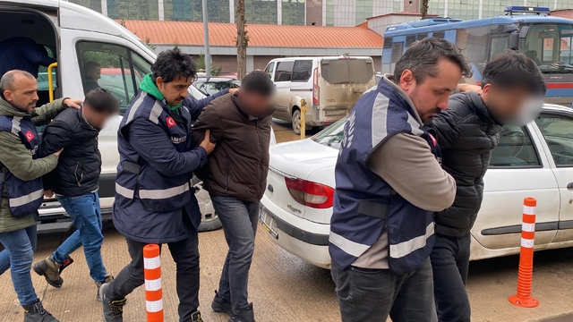 Samsun merkezli 5 ilde suç örgütü operasyonu; 37 gözaltı