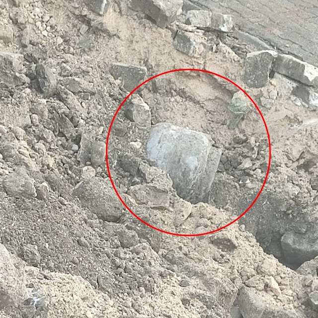 Nusaybin'de, altyapı çalışmasında patlayıcı dolu mutfak tüpü bulundu