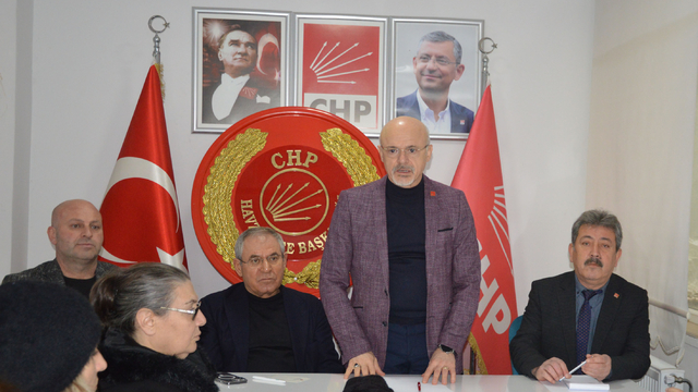 CHP Havza İlçe Başkanlığında miting toplantısı