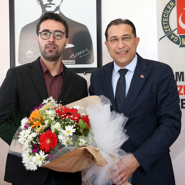 AK Parti'li Turgut, Manisa Gazeteciler Cemiyeti'ni ziyaret etti