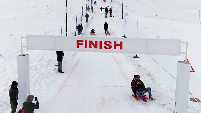 Erzurum'da renkli kış festivali