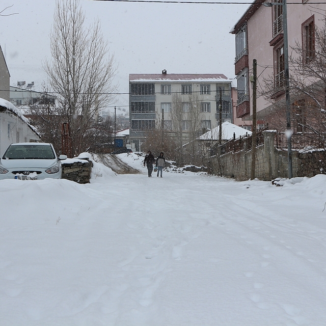 Bingöl'de 99 köy yolu kardan ulaşıma kapandı (3)