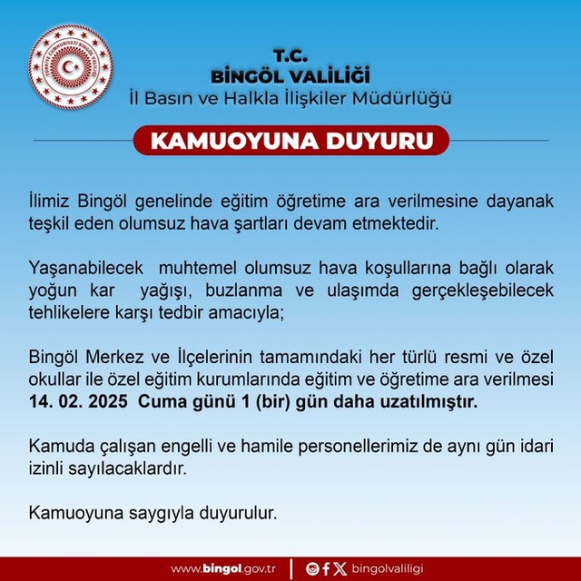 Bingöl'de 99 köy yolu kardan ulaşıma kapandı (4)