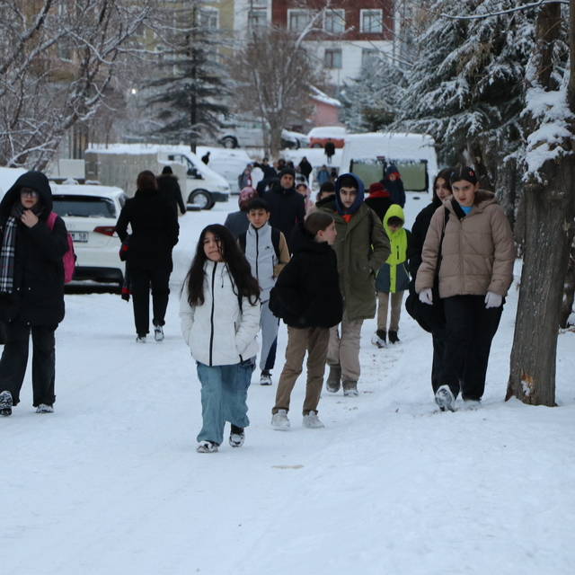 Van Bahçesaray'da okullara 'kar' tatili