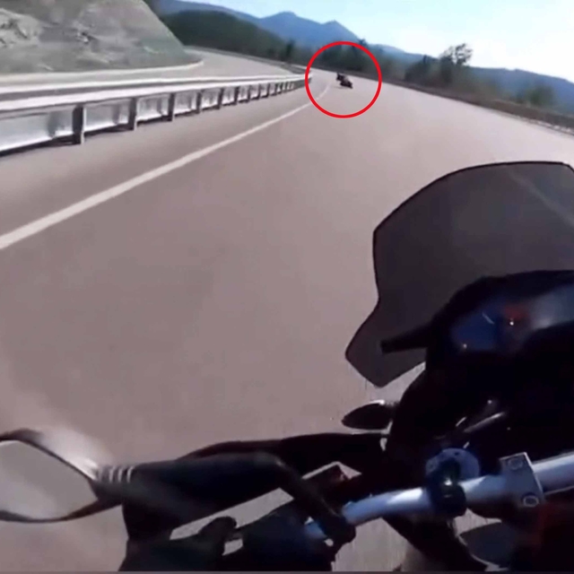 Polis memurunun hayatını kaybettiği motosiklet kazası kask kamerasında