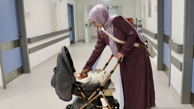 Nadir görülen "diyafram hernisi" teşhisi konulan Umut bebek, ameliyatla sağlığına kavuştu