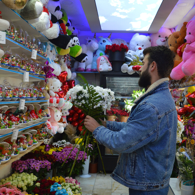 Havza'da çiçekçilerde 14 Şubat Sevgililer Günü yoğunluğu