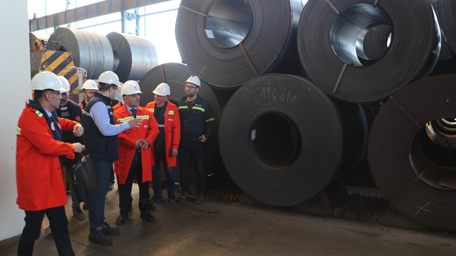 Hatay'da yassı çelik üretimi yapan firmalar denetlendi