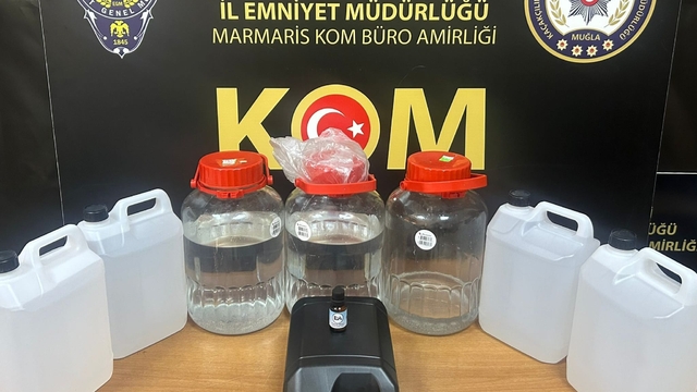 Muğla'da 164 litre kaçak etil alkol ele geçirildi