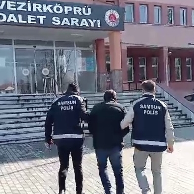Samsun'da 31 yıl kesinleşmiş hapis cezası bulunan firari hükümlü yakalandı