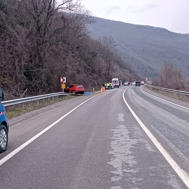 Karabük'te şarampole devrilen otomobilin sürücüsü öldü