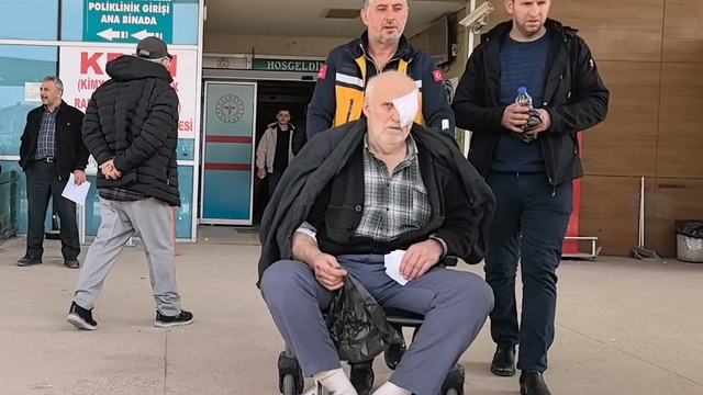 Koltuk boyarken patlayan sprey boya tüpünün parçaları gözüne isabet etti