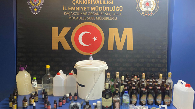 Çankırı'da 'sahte içki' operasyonu: 5 gözaltı