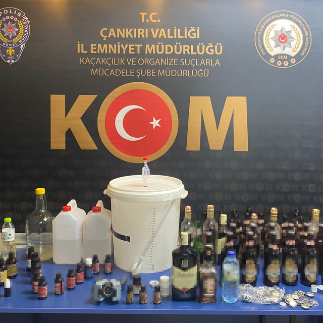 Çankırı'da 'sahte içki' operasyonu: 5 gözaltı