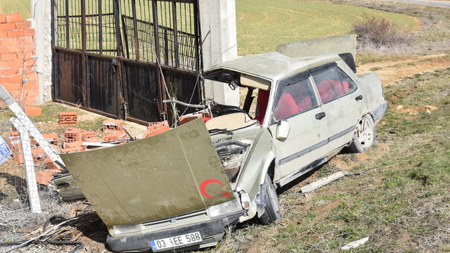 Afyonkarahisar'da otomobilin direğe çarpması sonucu 1 kişi öldü, 6 kişi yaralandı