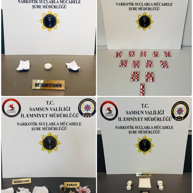 Samsun'da uyuşturucu operasyonlarında 2 şüpheli yakalandı