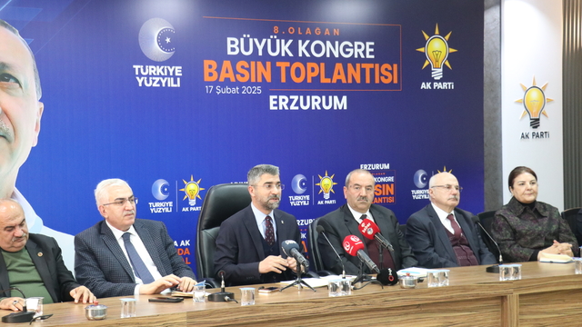 AK Parti Erzurum İl Başkanı Küçükoğlu'dan AK Parti'nin 8. Büyük Olağan Kongresi'ne davet
