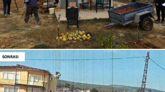 Edirne İl Özel İdaresi kaçak yapılaşmayla mücadele kapsamında kaçak 15 yapıyı yıktı