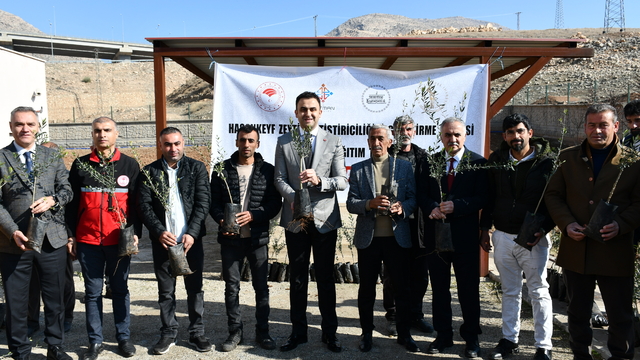 Batman'da 120 çiftçiye 10 bin zeytin fidanı dağıtıldı