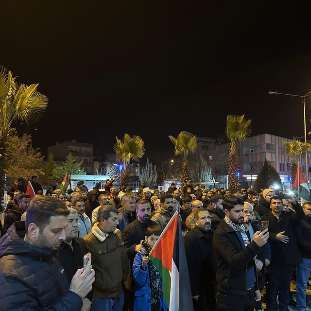 Adıyaman'da, Gazze'ye destek gösterisi düzenlendi