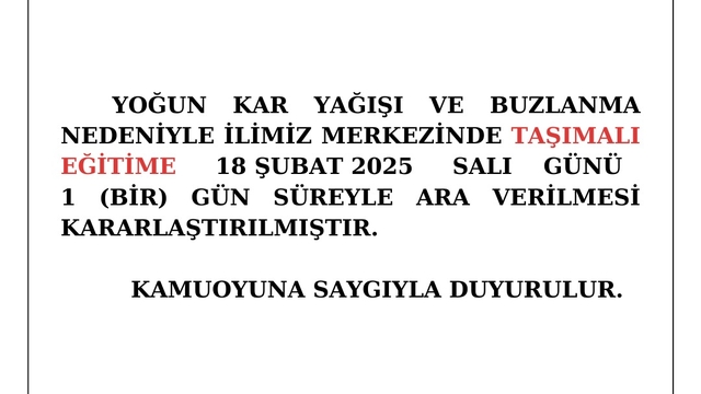 Kastamonu'da eğitime kar engeli