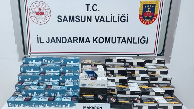 Çarşamba'da 28 bin adet doldurulmuş makaron ele geçirildi