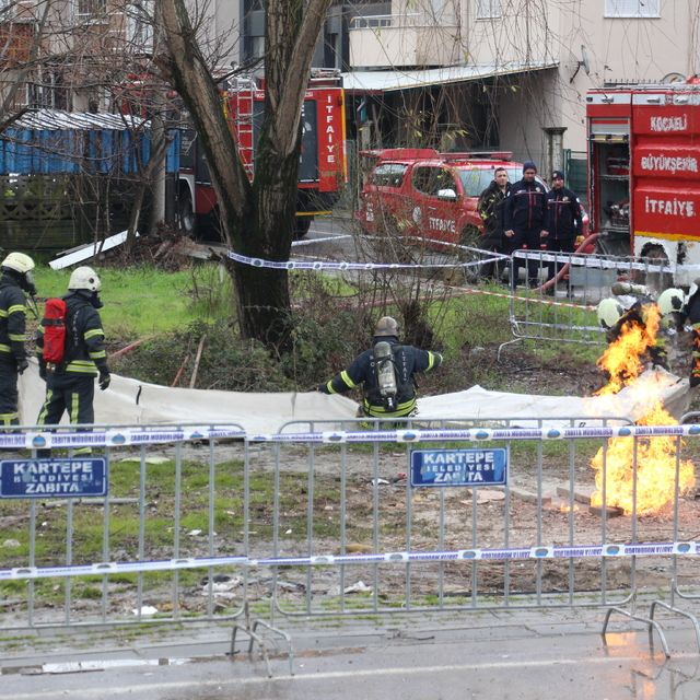 Sondaj sırasında metan gazından çıktığı değerlendirilen yangın söndürüldü (...