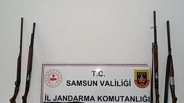 Samsun'da kaçak silah ticareti operasyonunda 4 zanlı yakalandı