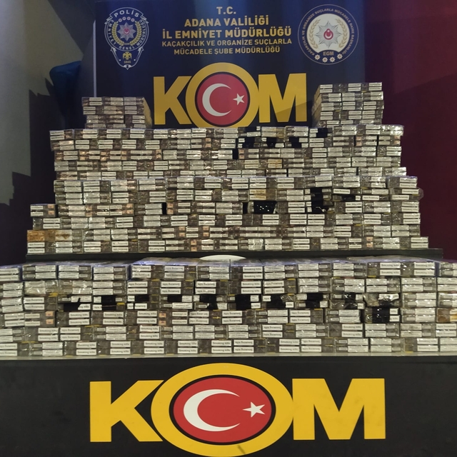 Adana'da 5 bin paket kaçak sigara ele geçirildi