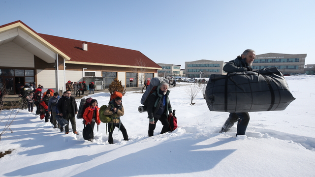 Muş'ta farklı illerden gelen 105 dağcı kış eğitimi alıyor