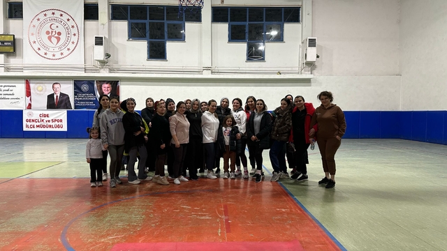 Cide ilçesinde pilatese ilgi artıyor