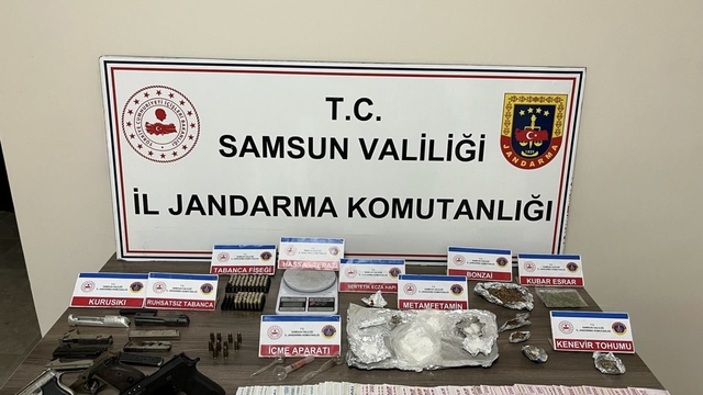 Samsun'da uyuşturucu operasyonunda 4 şüpheli yakalandı
