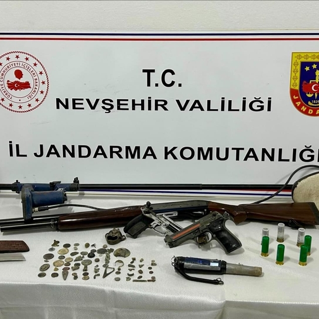 Nevşehir'de tarihi eser niteliğinde 68 obje ele geçirildi