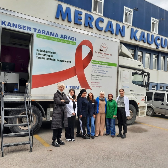 Eskişehir'de fabrika çalışanlarına yönelik KETEM mobil aracıyla kanser tara...