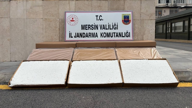 Mersin'de 84 bin makaron ele geçirildi