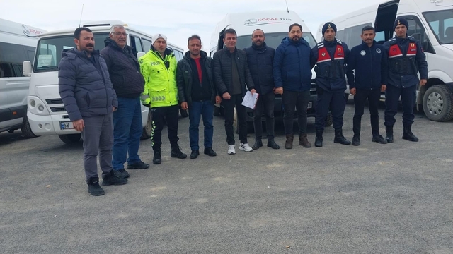 Ulaş'ta öğrenci servisleri denetlendi