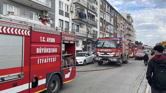 Aydın'da evde çıkan yangın söndürüldü