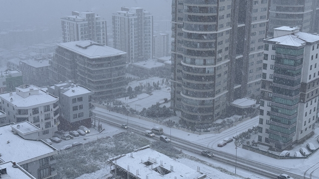 Samsun'da kar yağışı etkili oluyor