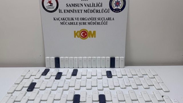 Samsun'da kaçak cep telefonu operasyonunda 1 şüpheli yakalandı