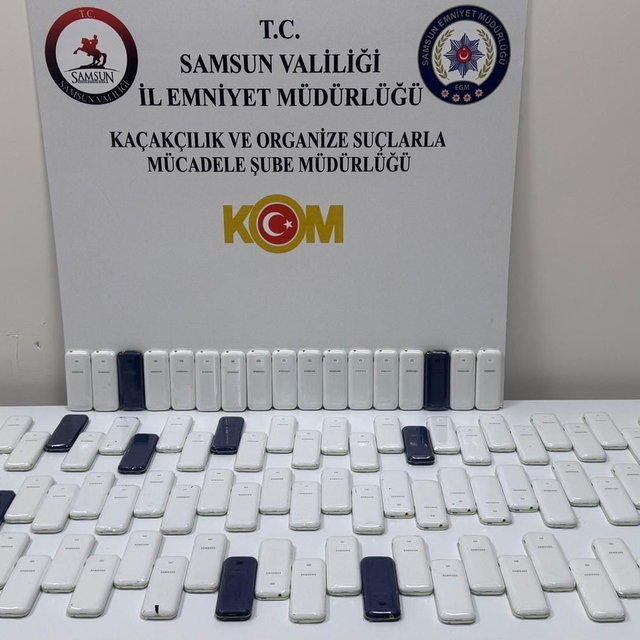 Samsun'da kaçak cep telefonu operasyonunda 1 şüpheli yakalandı