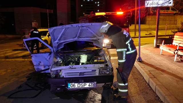 Kırıkkale'de iki otomobilin çarpıştığı kazada 3 kişi yaralandı