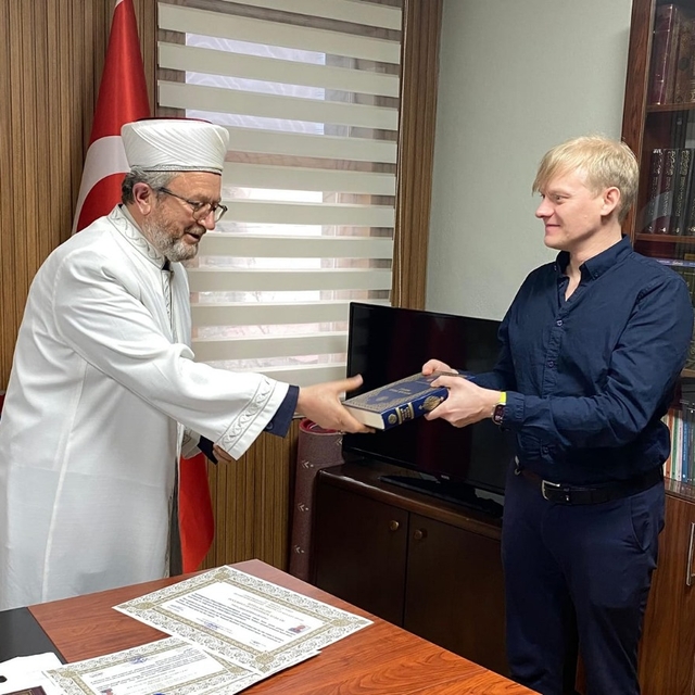 Türk kadınla evlilik kararı alan Finlandiyalı Österman Müslüman oldu