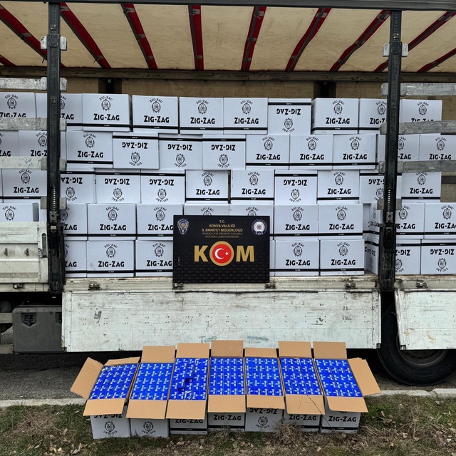 Konya'da 5 milyon 906 bin 400 makaron ele geçirildi