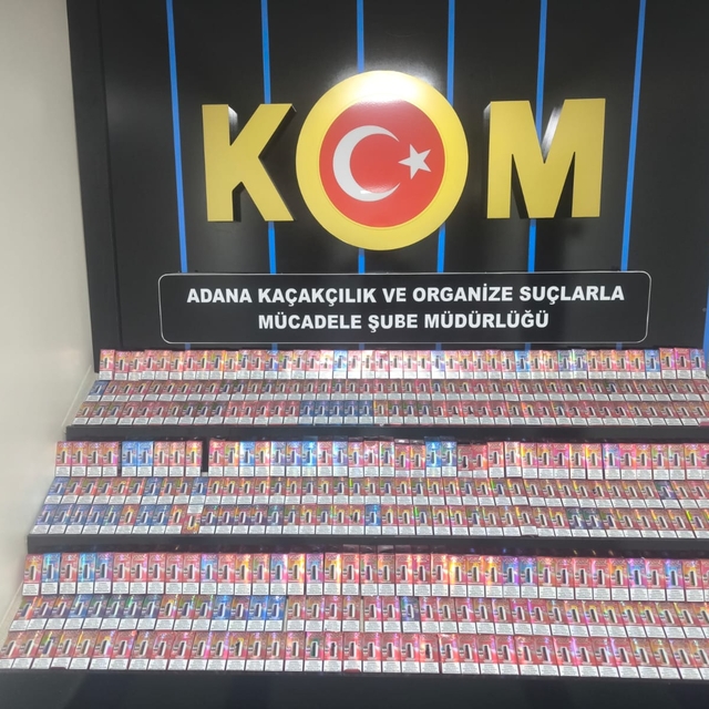 Adana'da kargo paketinde 708 kaçak elektronik sigara ele geçirildi